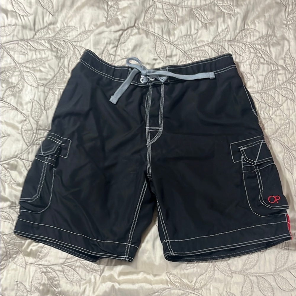 OP Black Quick-Dry Board Shorts Swimwear